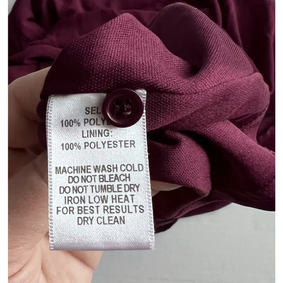 Lulus Dress Small Tell Me Swing Chiffon Strappy Mini Plum Purple Formal Spring - Picture 7 of 8